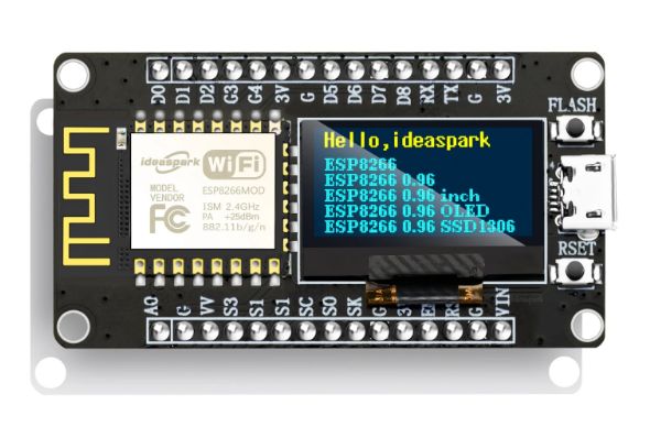 لوحة اردوينو تطويرية بشاشة OLED مقاس 0.96 بوصة ESP8266